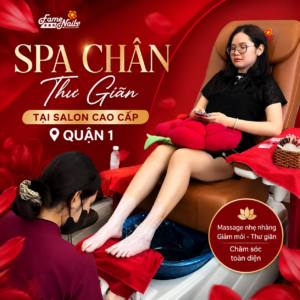 massage chân tại Fame Nails massage chân tại Fame Nails