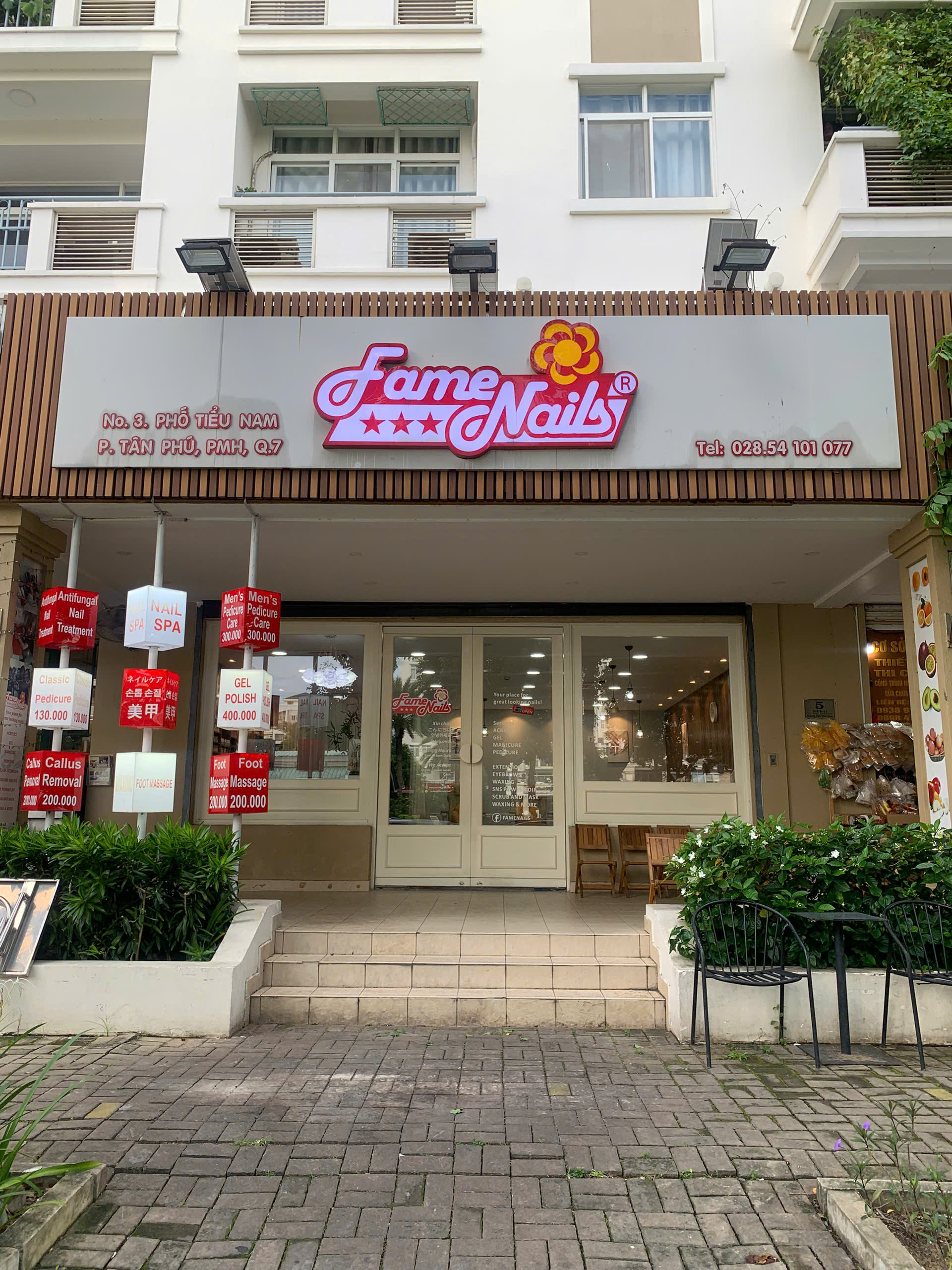 Fame Nails Phu My Hung storefront at 3 Pho Tieu Nam, Tan My, Ho Chi Minh City